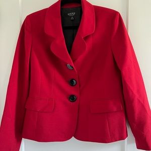 Kasper red blazer